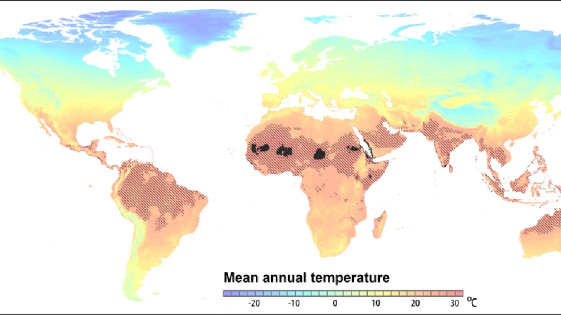 Possible impact of Climate Change on the Mean Annual Temperature